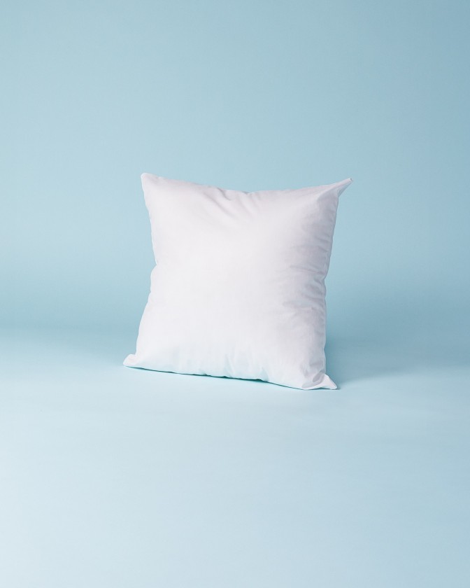 Coussin polycoton & garnissage fibre Confort Luxe