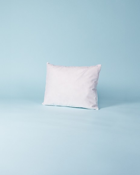 Coussin percale & garnissage plumes de canard