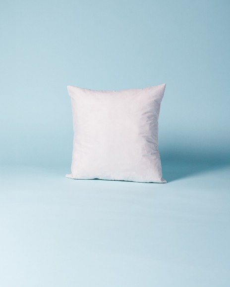 Coussin percale & garnissage plumes de canard