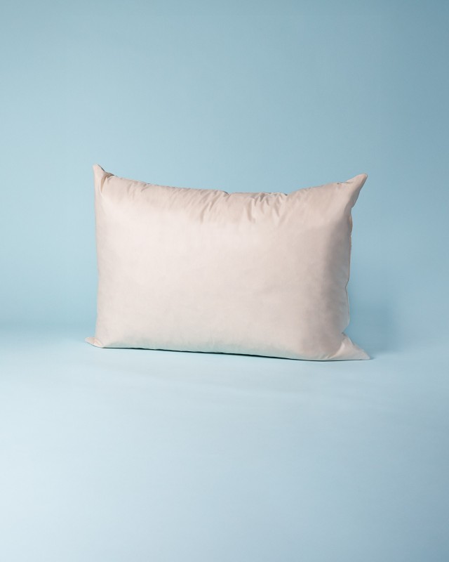 Oreiller Authentique percale & garnissage plumes de canard
